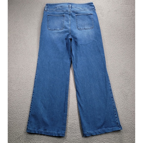 NYDJ Jeans Size 14 Teresa Wide Leg Higher Rise Trouser *HEMMED 31" Inseam - Picture 15 of 15